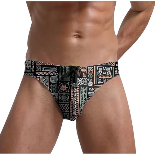 Men's Bikini Swimwear Sexy Low Rise Swimming Briefs Color Block Underpants Slim Fit Besch Vacation Outfits