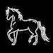 Prancing Horse Iron On Rhinestone Crystal T-shirt Transfer by Jubilee Rhinestones