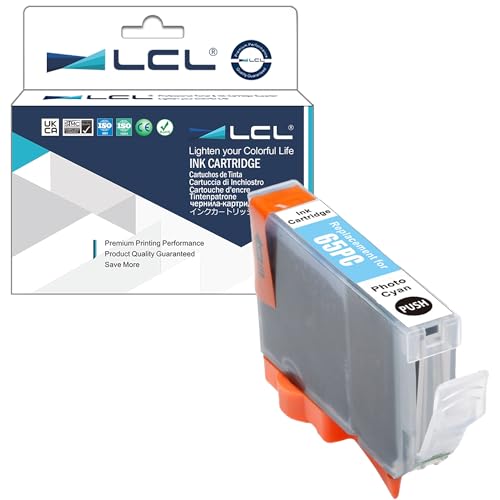 LCL Compatible Ink Cartridge CLI65 CLI-65 PC CLI-65PC (1-PACK Photo Cyan) Replacement for Canon PIXMA PRO-200