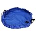 AVAWO Children's Play Mat and Toys Storage Bag - 60inch Kids Playbag Toys Organizer Quick Pouch. Great for Storing Small and Medium Size Toy, Portable, Sturdy - Blue
