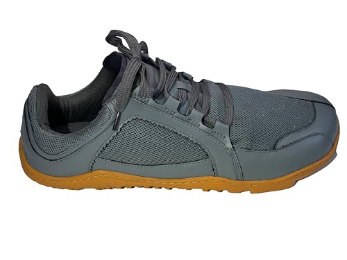 Image of Unisex-Adult Riser Barefoot Hiking and Cross Training Shoe Grey Size 8 Wide Toe Box Zero Drop Sole, 8 UK (XX-Wide)
