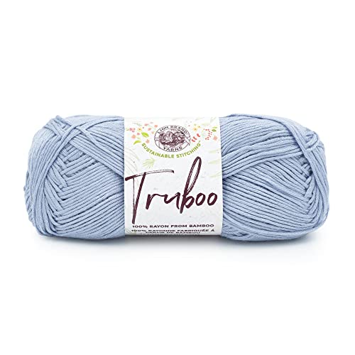 Image of Lion Brand Yarn Truboo Yarn for Knitting and Crocheting, Breeze, 1 Pack