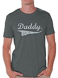 Awkward Styles Daddy T-Shirt Best Dad Shirts for Men Gifts for Father M Charcoal