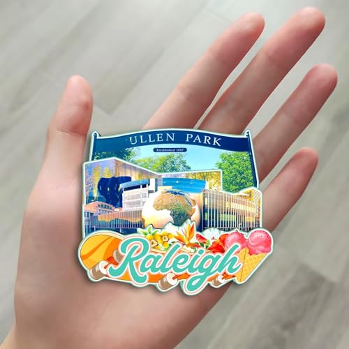Imán decorativo de madera para refrigerador Raleigh miniatura 4