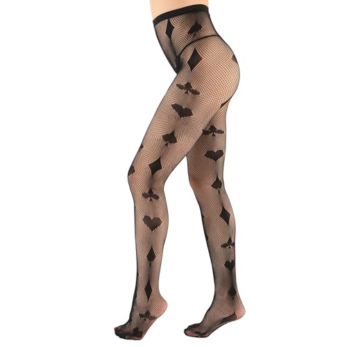 Image of EVERSWE High Waist Fishnet Tights, Thigh High Suspender Stockings