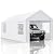 COBIZI Carports 10x20 Heavy Duty Car Canopy with Roll-Up Ventilation Windows & Doors, Removable Sidewalls Portable Carport Canopy Waterproof with Built-in Sandbags for Cars, Boats, Trucks, White