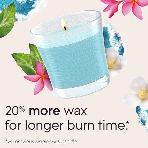 Glade Scented Candle, Seawaves, 1-Wick Candle, Air Freshener Infused with Essential Oils for Home Fragrance, 2 Count (Packaging May Vary) by Glade - Image 6