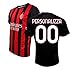 AC Milan Maglia Replica Personalizzabile, 100% Poliestere, Taglie 4Y-XXL, Vari Modelli