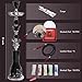 23'' Premium Hookah Set, Hookah Complete Set Hookah Shisha set with Everything, 50 Disposable Tips, 50 Pre-Punched Aluminum Foil, Up To 4 Persons(Black)