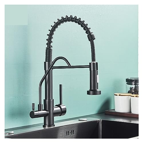 Mitigeur de cuisine extractible avec purification eau potable intégrée