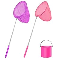 4-teiliges Teleskop-Schmetterlingsnetz Set Mit Falteimer - Für Kinder Outdoor Abenteuer