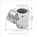 RANYUSS Heavy Duty Marine Grade 316SS Boat Hand Rail Fitting- Polished 60 Degree T/Tee Hinged/Split Fitting 1in（25.4mm） Tube