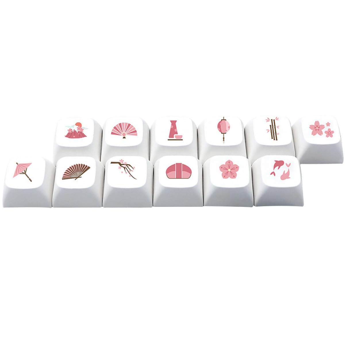 Angoily 60stücke Mechanische Tastatur-tastenkappen Mit Floralen Mustern Hochwertige Sublimierte Für Individuelles Design Langlebig Für Gamer Und -enthusiasten
