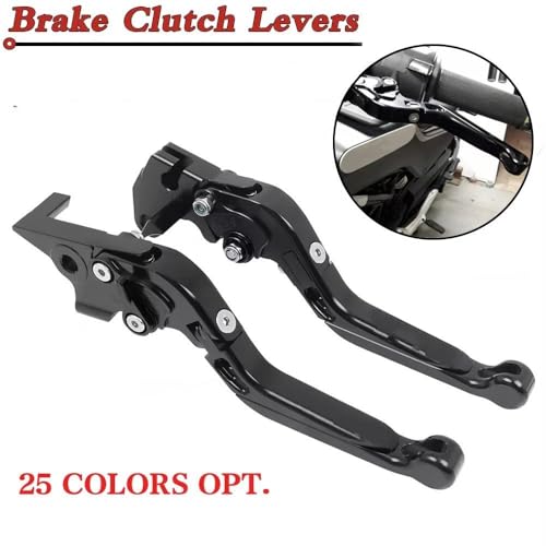 Leviers de frein moto Suzuki SV650 commande réglable argent - 5