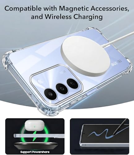 Image of Jkobi Shockproof Crystal-Clear Back Cover for Realme C83 5G (Magsafe Wireless Support | Drop & Camera Protection | Hard Polycarbonate)