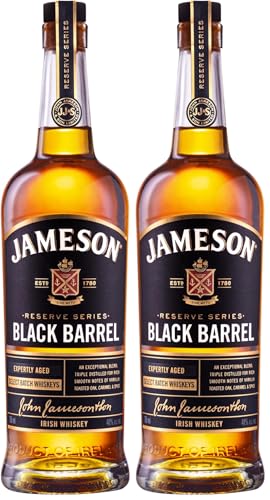 Jameson Black Barrel Whiskey Irlandés - 700 ml (Paquete de 2)