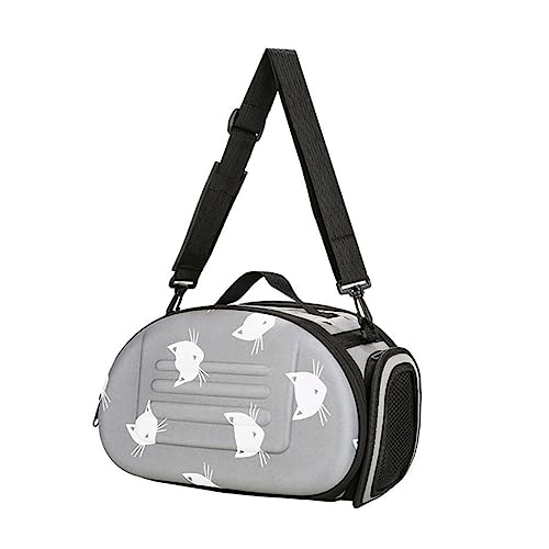 SEWACC ペットキャリーバッグ 折りたたみ式 通気性 肩掛けデザイン 小型犬 猫用 アウトドア 旅行 通院対応 快適マット付き