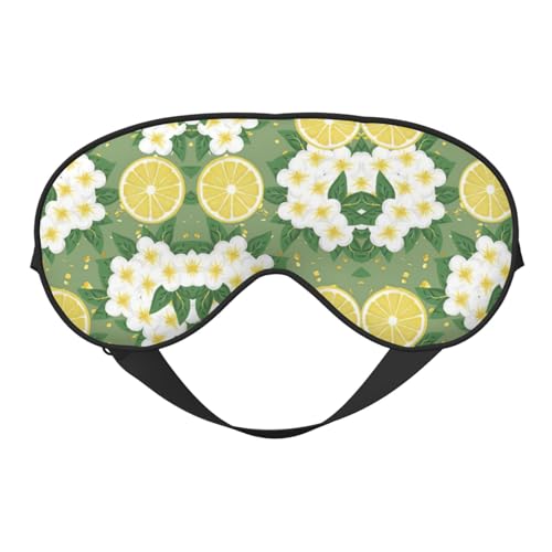 フレッシュレモンスリープマスク、睡眠用アイマスク、完全に調節可能なストラップアイカバー レディース/メンズ
