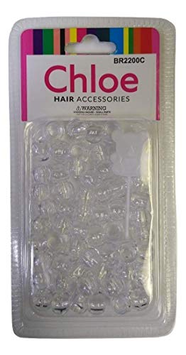 Chloe Hair Beads Round Shape (Crystal)