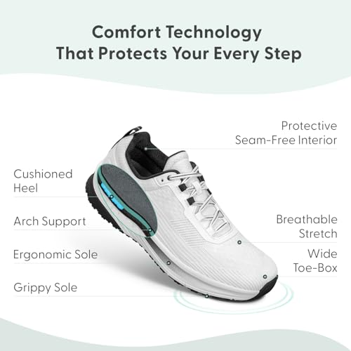 Orthofeet Men's Orthopedic Race Running Shoe for Foot Pain Relief3