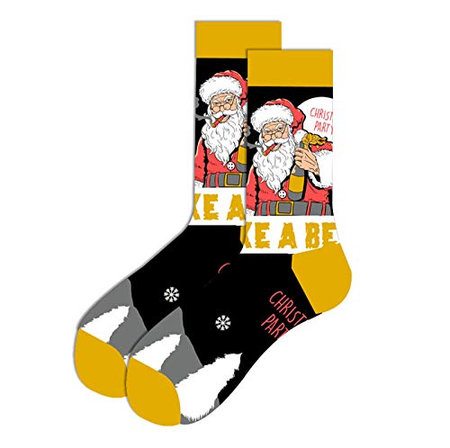 Wool Socks for Women Gifts Christmas Socks for Men Casual Performance Cotton Pad Sports Leisure Warm Socks Funny, B-d, One Size
