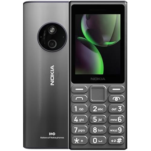 Nokia 110 4G (2024) | Dual SIM | GSM Unlocked Mobile Phone | Volte | Titanium | International Version | Not AT&T/Cricket/Verizon Compatible