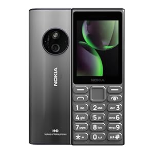 Nokia 110 4G (2024) | Dual SIM | GSM Unlocked Mobile Phone | Volte | Titanium | International Version | Not AT&T/Cricket/Verizon Compatible