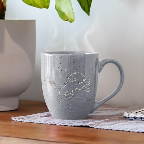 Image of Rico Industries NFL Football 16 oz Team Color Laser Engraved Speckled Ceramic Coffee Mug