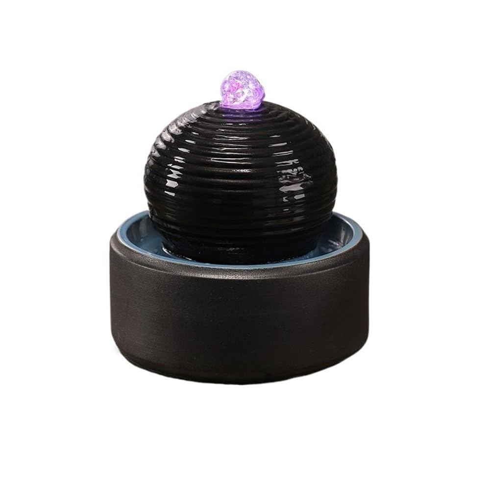 Water Feature Indoor Mini Ceramic Tabletop Fountain Modern Water for Living Room Indoor Fountains