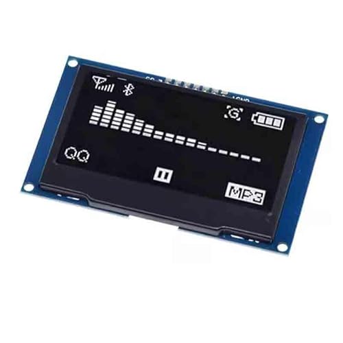 2.4�C���` 7�s�� �z���C�g 128x64 OLED LCD �f�B�X�v���C SSD1309 �V���A���C���^�[�t�F�[�X