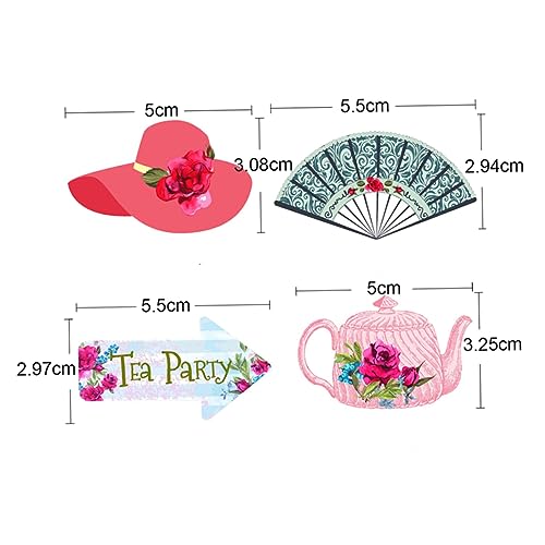 IMIKEYA 24 Peças Material Decorativo Para Mesa De Sobremesa Suprimentos Bolo Bambu
