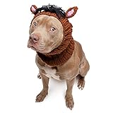 Zoo Snoods Horse Costume - Knit Pony Dog Snood Ear Wrap for Pets, Warm Neck Cover for Halloween and Winter (Large)