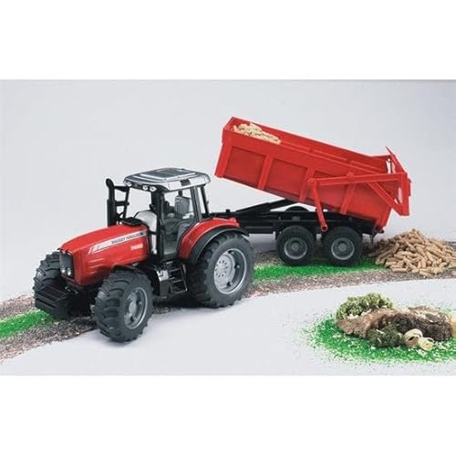 Massey Ferguson 7480 With Tipping Trailer #TOP2