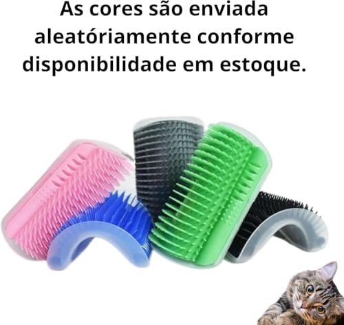 Kit 3 Brinquedo para Gato Tunel Abacate Bolinha Catnip Escova De Canto