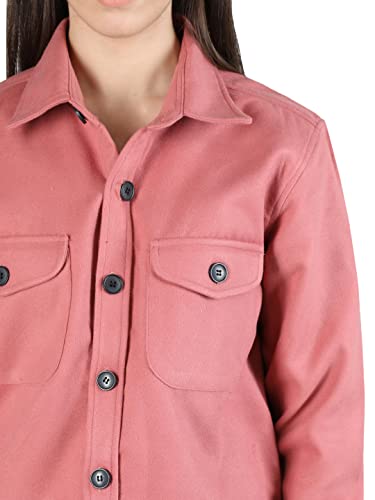 Image of CHKOKKO Jackets for women stylish latest Winter Shacket Standard Length Plaid Shirt Jacket with Button Closure Pockets for Casual Travel