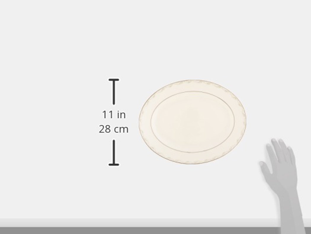Lenox Marchesa Paisley Bloom Oval Platter, 13-inch
