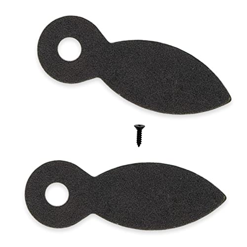 Image of Picture Frame Backing Clips Black 1 inch with Screws Large Size 100 Pack - Retaining Clips for Picture Frames - Flat Turnbuttons 100 Tabs and 100 Screws