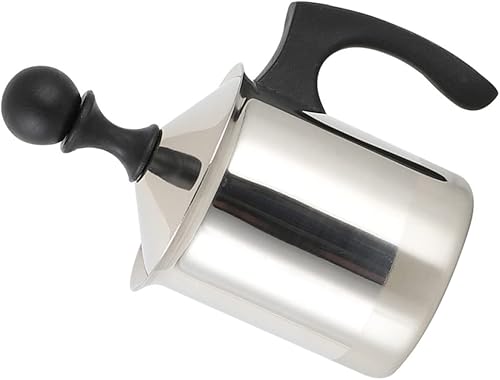 Toddmomy Bomba de pantalla con leche herramienta manual de espuma de café espumador para jarra de filtro crema de manos máquina de capuchino jarra