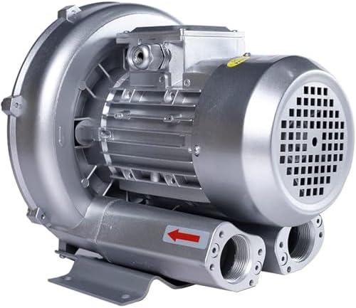 High-Pressure Industrial Blower 110V 60Hz, 120W-1100W Vacuum Pump, High Airflow Vortex Blower for Heavy-Duty Air Blowing & Suction Applications