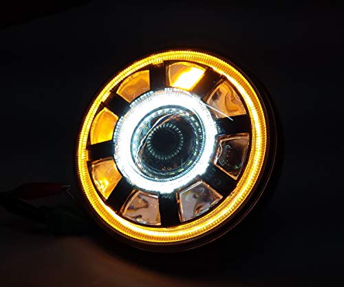 Amazon | 汎用 7インチ LED プロジェクターヘッドライト デイライト