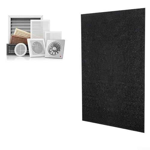 Filtre à vapeur, 1 x 1 m, découpable, filtre à charbon de rechange, filtre à charbon actif, hotte aspirante pour purificateur d'air (1 m x 1 m x 10 mm)