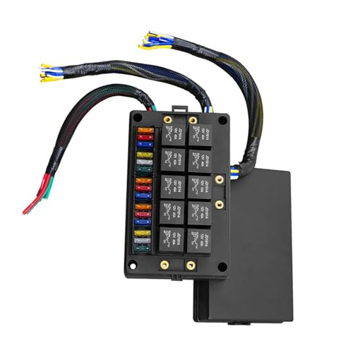 Boîtier fusibles et relais 12V 40A câblé avec étanchéité poussière pour protéger vos circuits