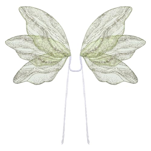 Costume d'ange féerique à plusieurs couches aux ailes de papillon scintillantes
