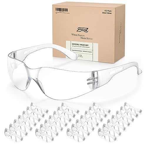 112 Pack Safety Glasses - Anti-Scratch Protective Eyewear