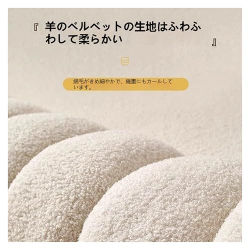 【白・二階配置】北欧風オットマンスツール 5 色選択 足置き/低腰掛け兼用 滑り止め付き 幅 35cm リビング/玄関/寝室向け(白です,二階です) [3]