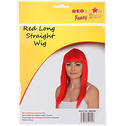 REDSTAR FANCY DRESS Donna Parrucca Lunga Liscia