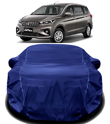 Image of AUCTIMO Old Ertiga Car Cover Waterproof with Triple Stitched Fully Elastic Ultra Surface Body Protection (Navy Look)