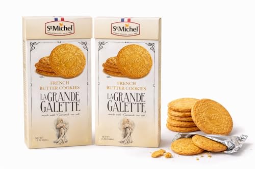 St Michel French Butter Cookies La Grande Galette 21.6oz 600gr (Two Boxes)