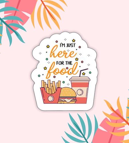 Image of Gift Me Bazar Fast Food Fridge Magnets for Refrigerator Stylish Decor | Home, Kitchen and Office Decoration | Best Souvenir Gift (I am Just here for The Food)