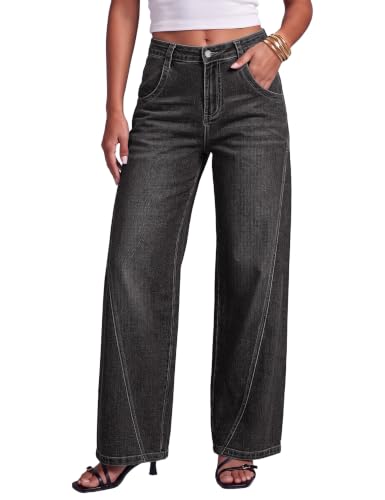 luvamia Womens Wide Leg Jeans Jeans Baggy Concert Outfits for Women X-Large